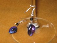 Purple Shell Earrings